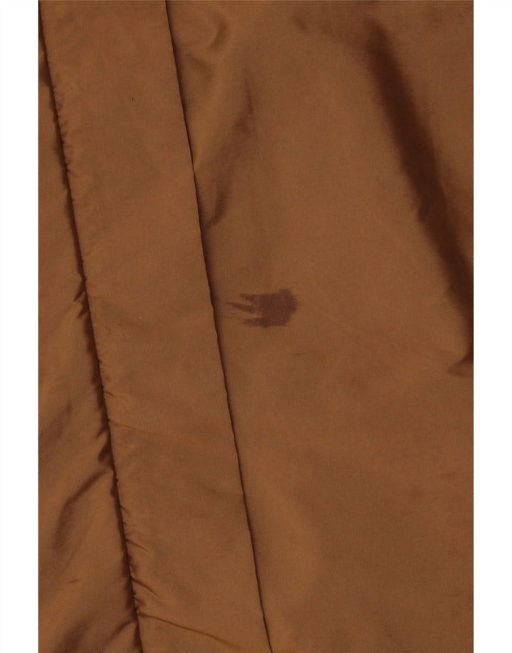 MAX MARA Chaqueta impermeable extragrande con capucha de fin de semana para mujer UK 8 Small Brown