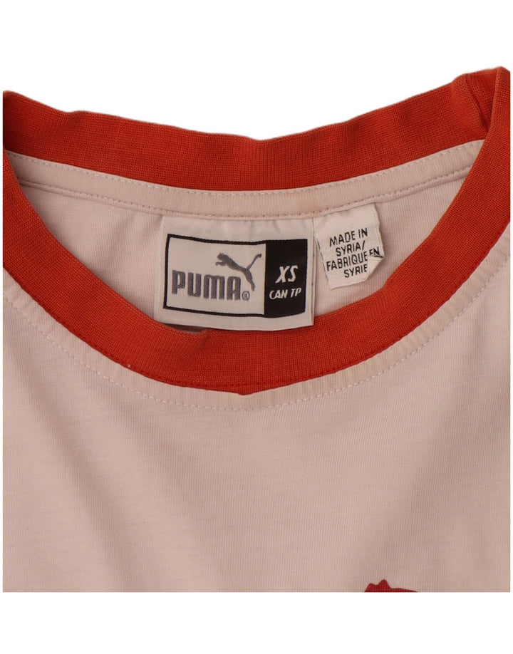 PUMA Camiseta gráfica para hombre Top XS White Colourblock