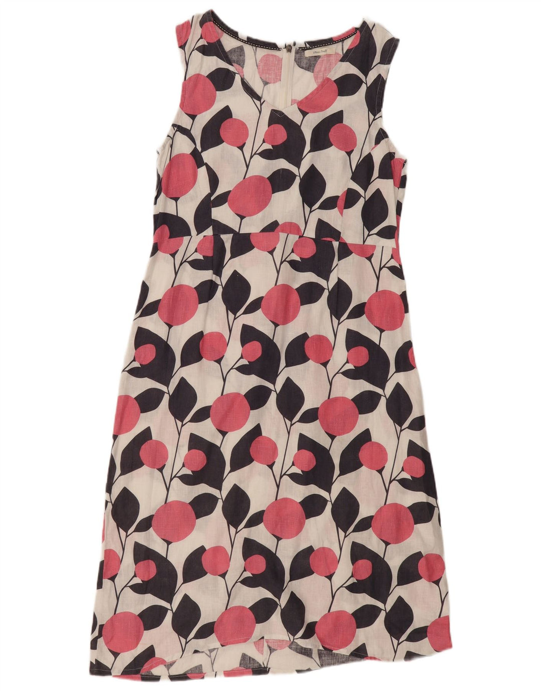 White Stuff Vestido recto sin mangas para mujer UK 40 Mediano Blanco Floral