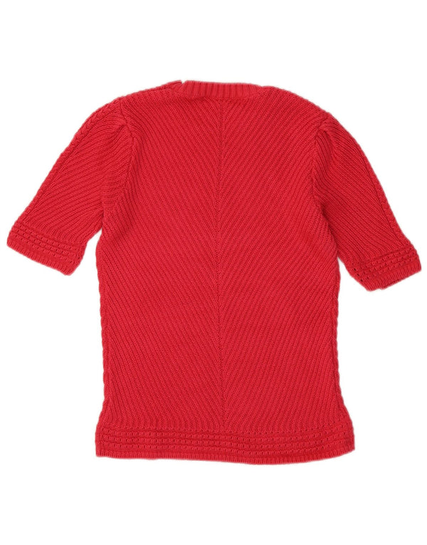 Marks & Spencer Suéter de Cuello Redondo para Mujer UK 10 Small Pink