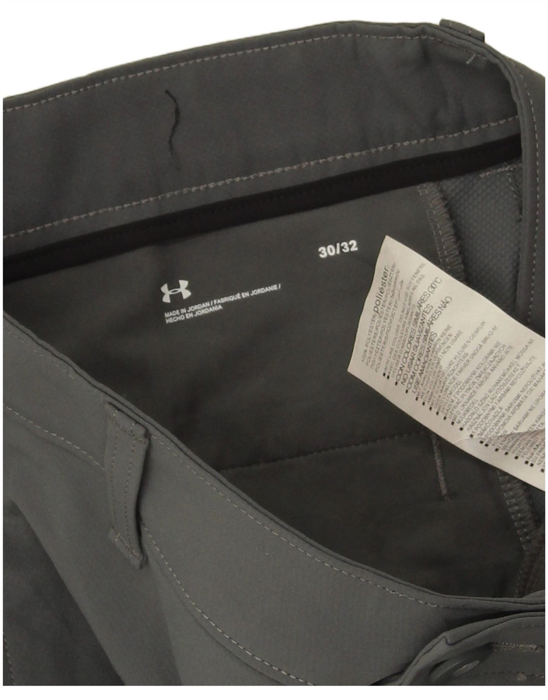 Under Armour Pantalón chino ajustado para hombre W30 L32 Poliéster gris