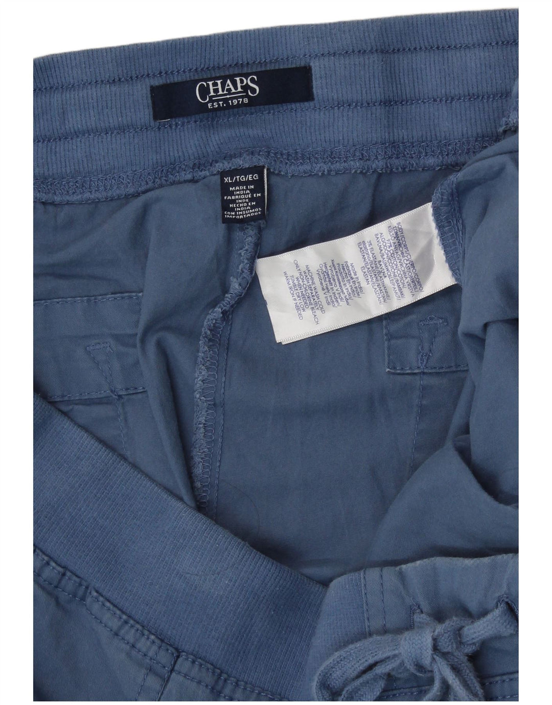 Chaps Capri Pantalones de Chándal para Mujer UK 18 XL Algodón Azul