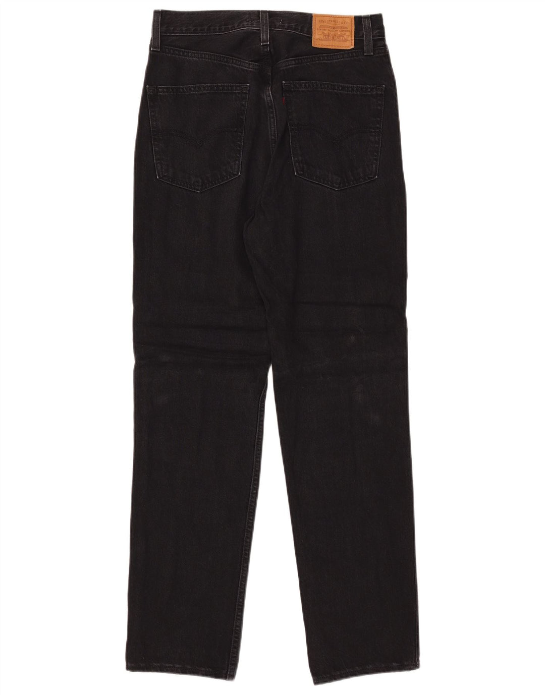 LEVI'S Vaqueros rectos ajustados de talle alto para mujer W27 L29 Algodón negro