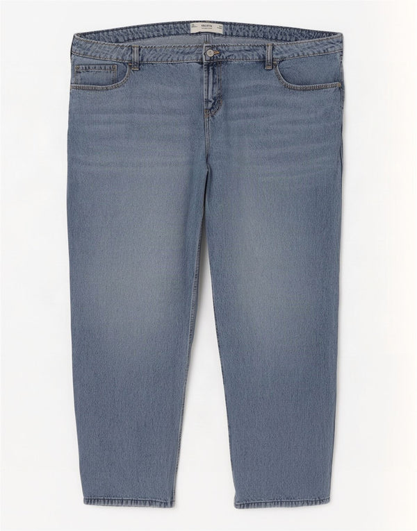 Hollister Jeans Sueltos de Cintura Baja para Mujer US 20 3XL W35 L31 Algodón Azul