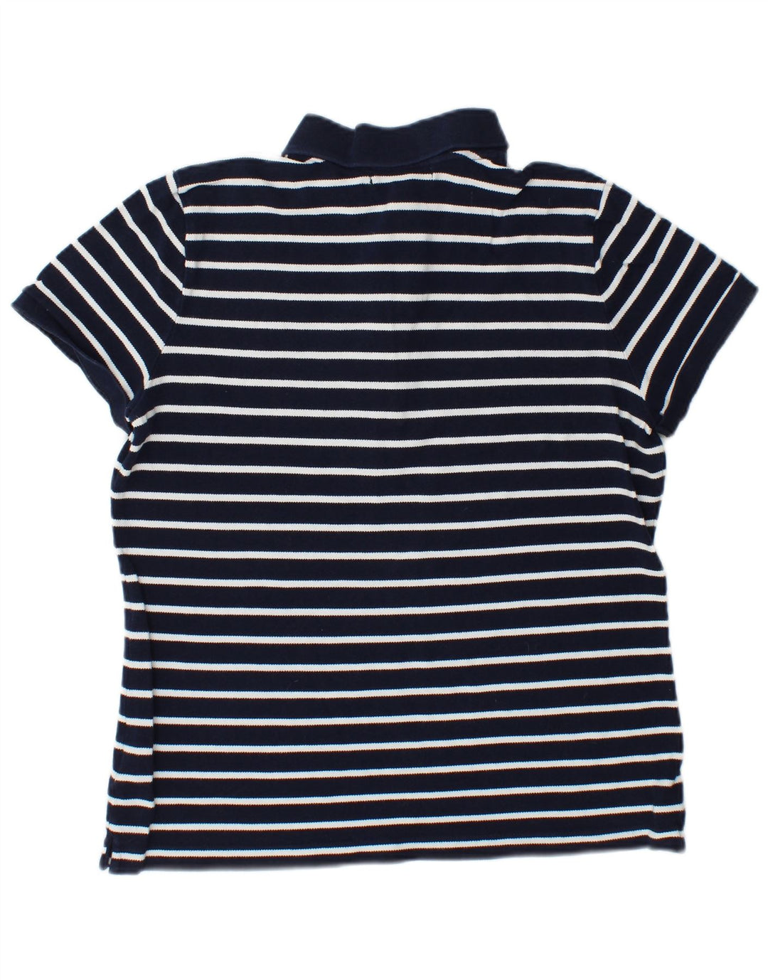 RALPH LAUREN Polo para mujer Reino Unido 40 Grande Algodón a rayas azul marino