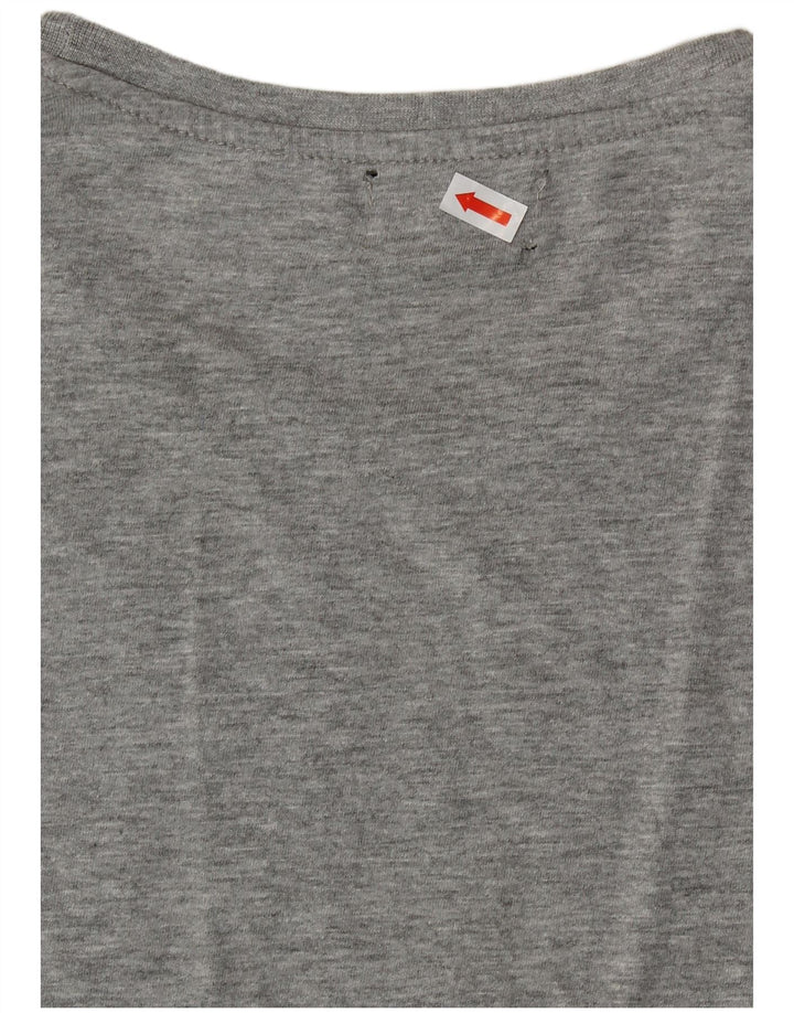 KAPPA Camiseta gráfica para mujer Top UK 18 XL Algodón gris