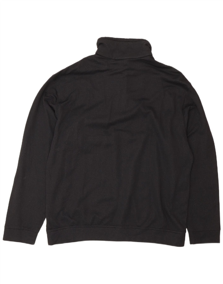 Chervo Sudadera con cuello y cremallera para hombre IT 58 3XL Poliamida negra