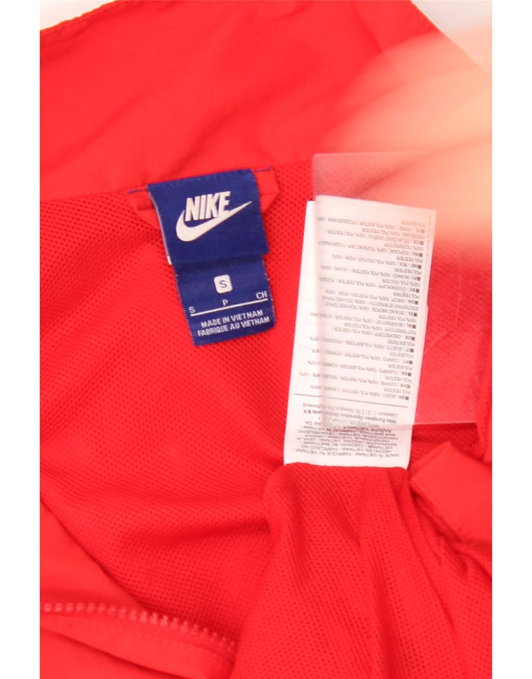 NIKE Hombre Chándal Top Jacket Small Rojo Poliéster