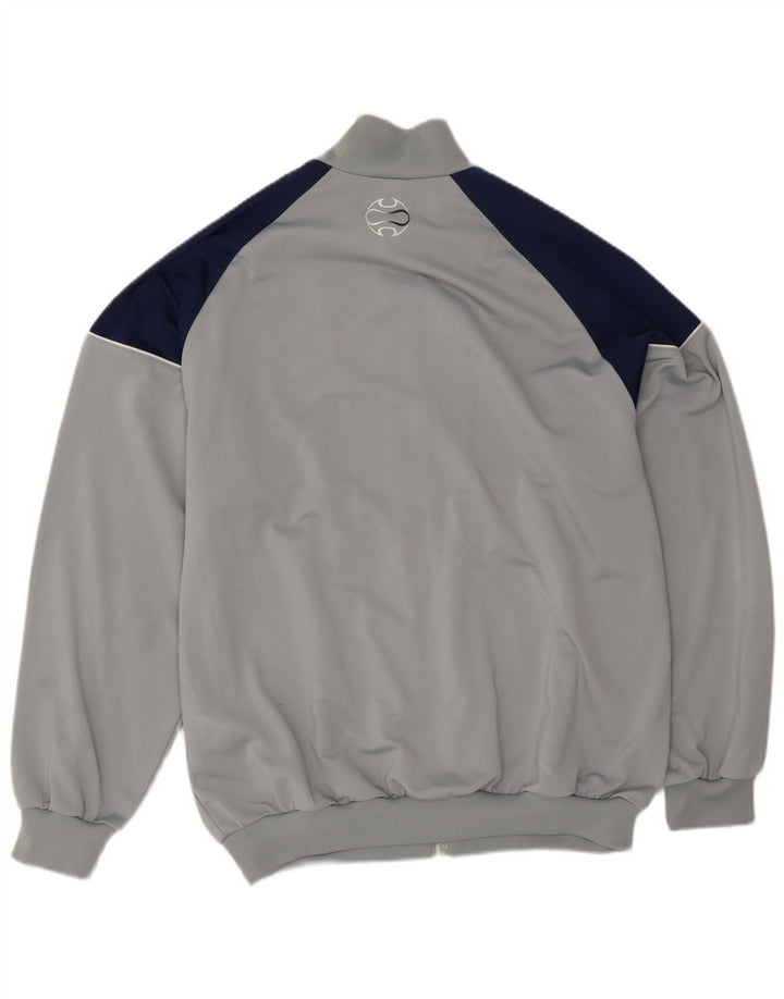 Adidas - Chaqueta de chándal para hombre, talla 42/44, poliéster color gris grande