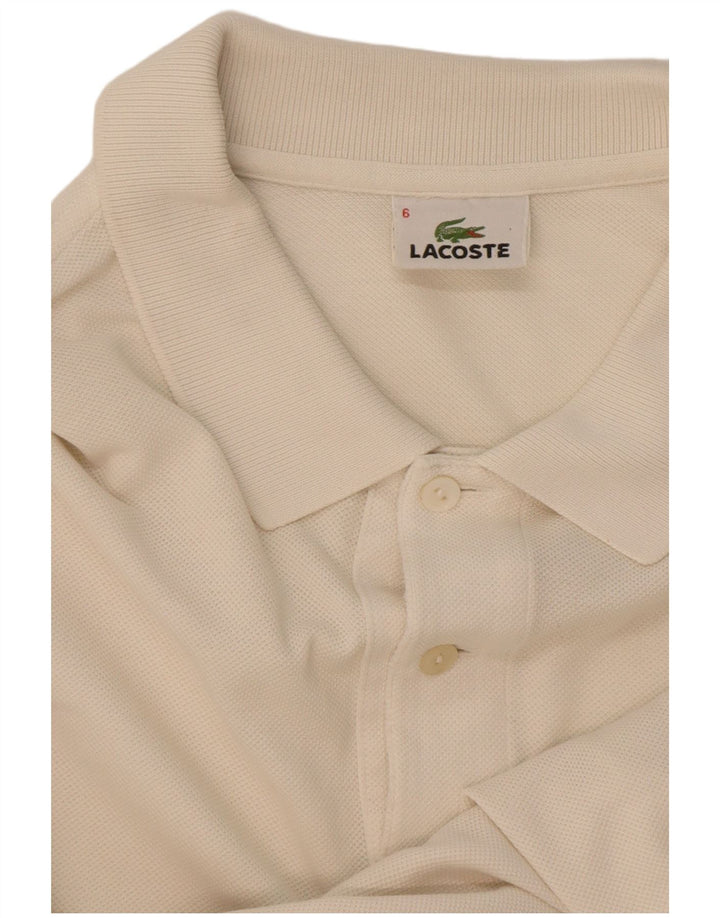 Polo Lacoste Hombre Talla 6 XL Blanco