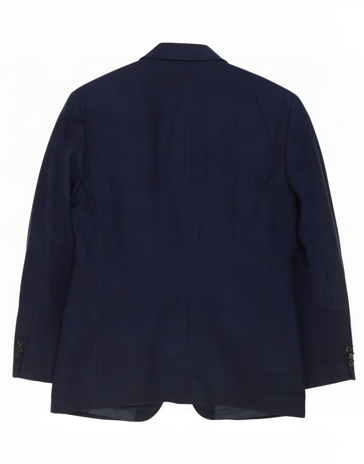 Marks & Spencer Chaqueta tipo blazer de 2 botones para hombre UK 42 Grande Algodón azul marino