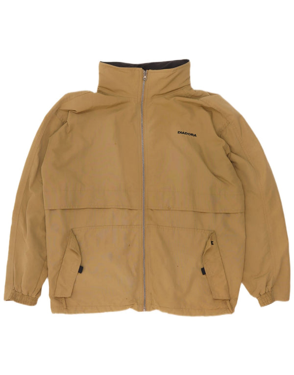 Diadora Chubasquero con capucha para hombre ES 42 XL Caqui Poliamida