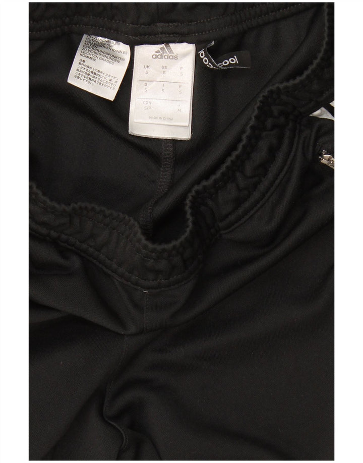 Adidas Mujer Climacool Chándal Pantalones UK 10 Pequeño Poliéster Negro