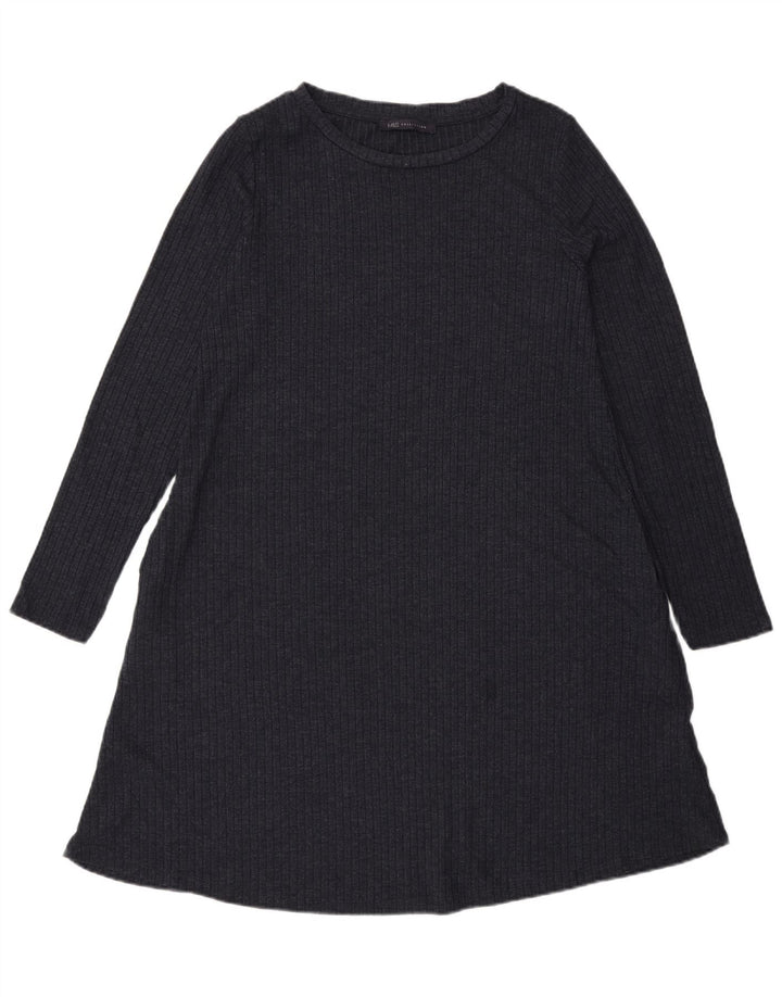 Marks & Spencer Vestido tipo jersey para mujer Reino Unido 10 Pequeño Poliéster gris