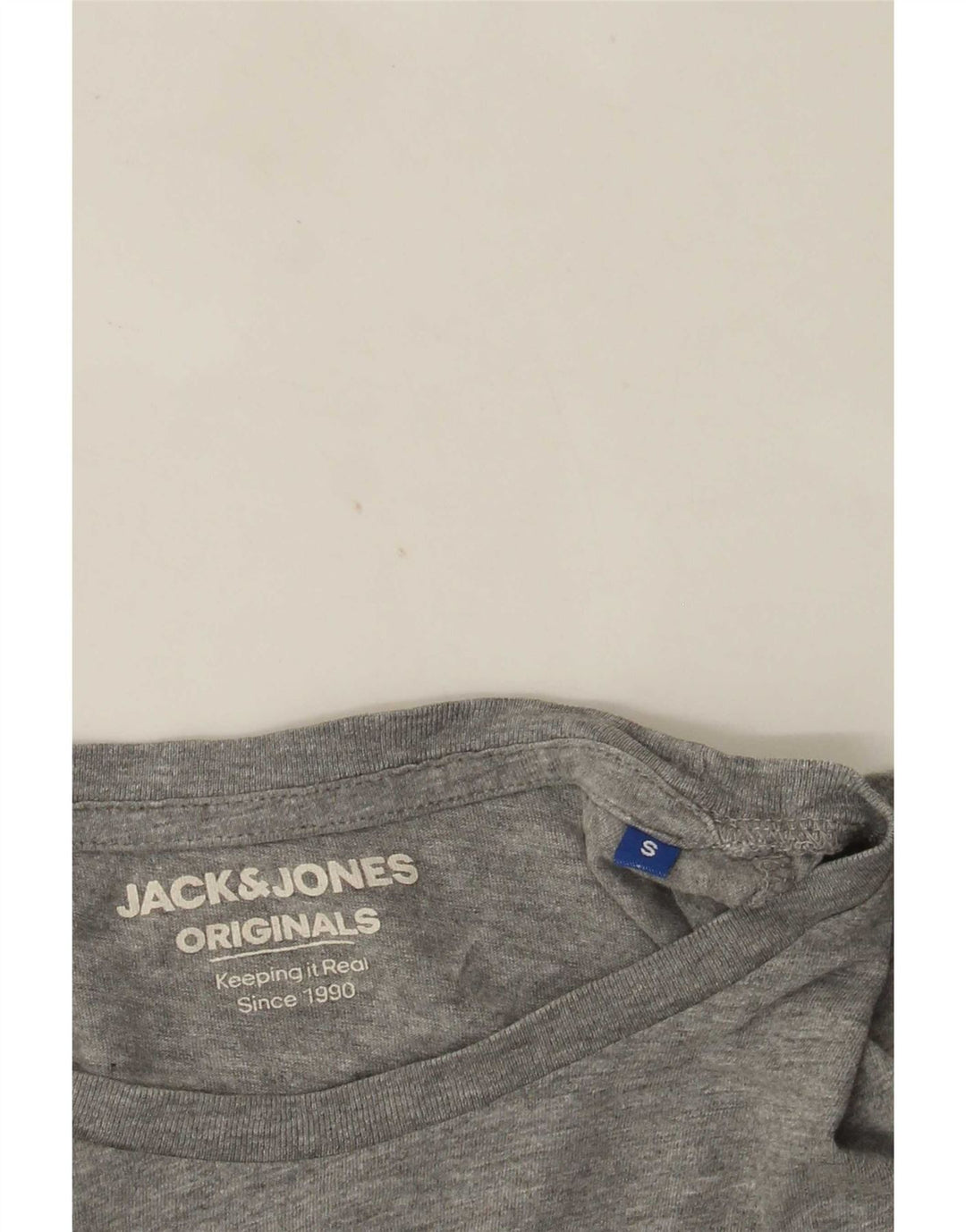 Jack & Jones Hombre Camiseta Top Small Gris Colorblock