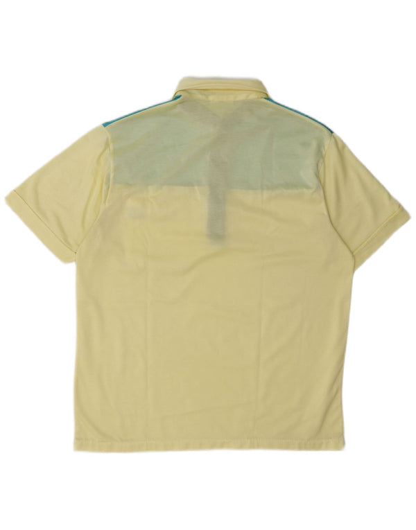 Canda Polo para hombre IT 44/46 Small Amarillo Colorblock