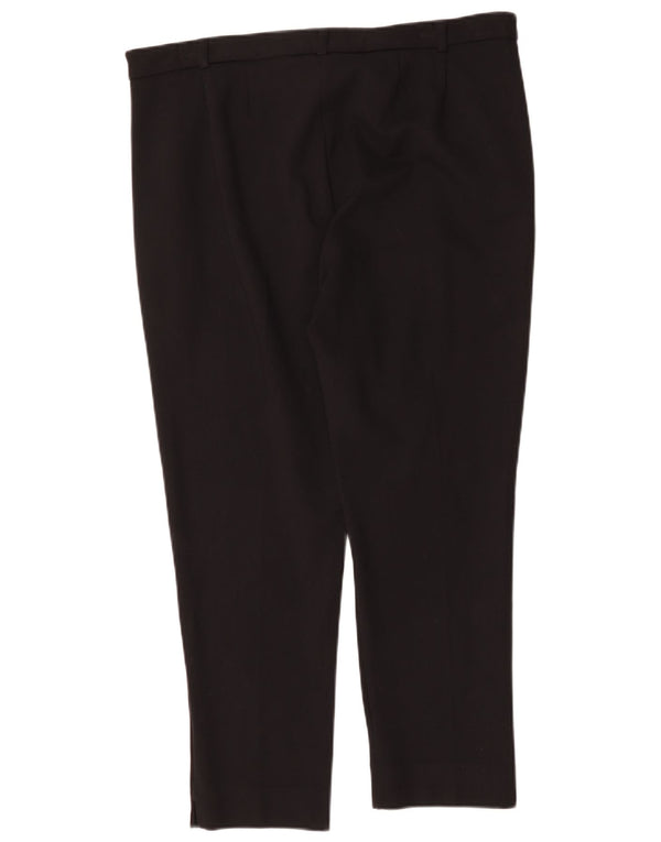 Marks & Spencer Pantalones de traje rectos para mujer UK 18 XL W36 L26 Negro