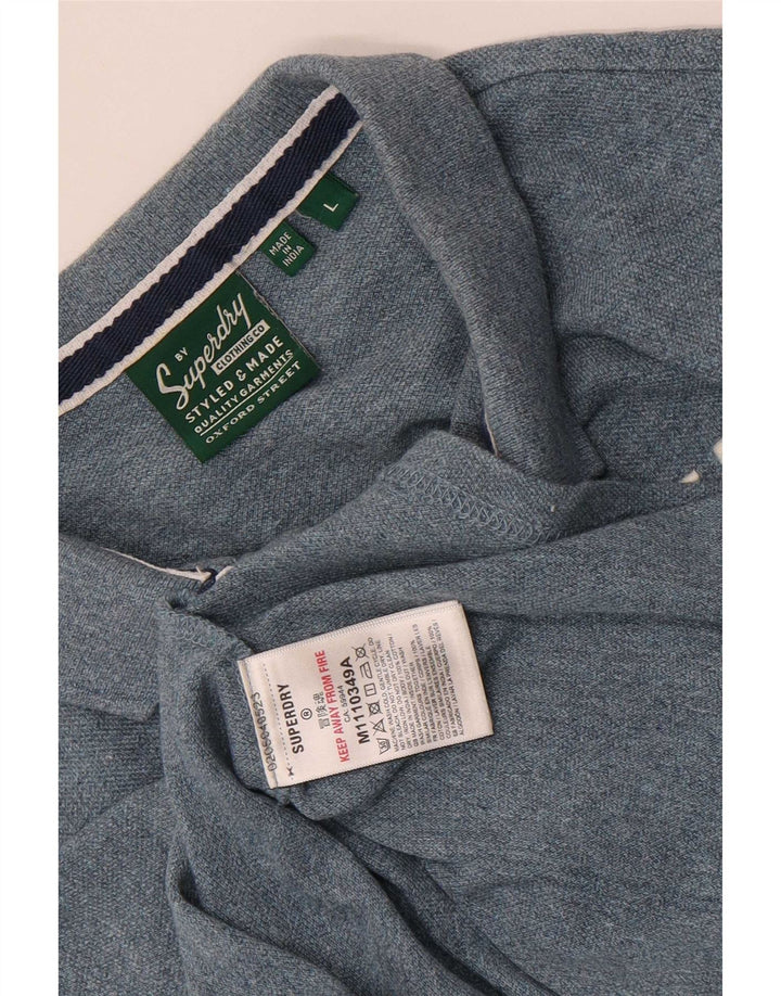 Superdry Polo Gráfico De Algodón Azul Grande Para Hombre