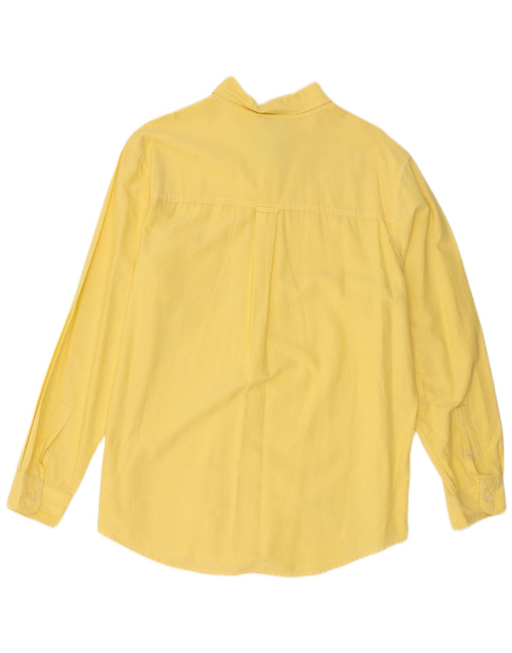 Chaps Camisa para hombre grande de algodón amarillo