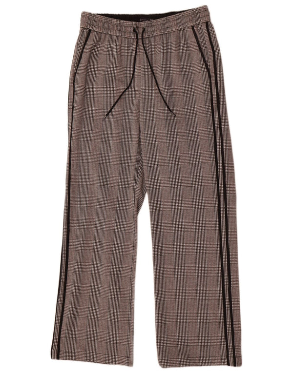 Marks & Spencer Pantalones casuales gráficos para mujer UK 12 Medium W30 L29 Gris