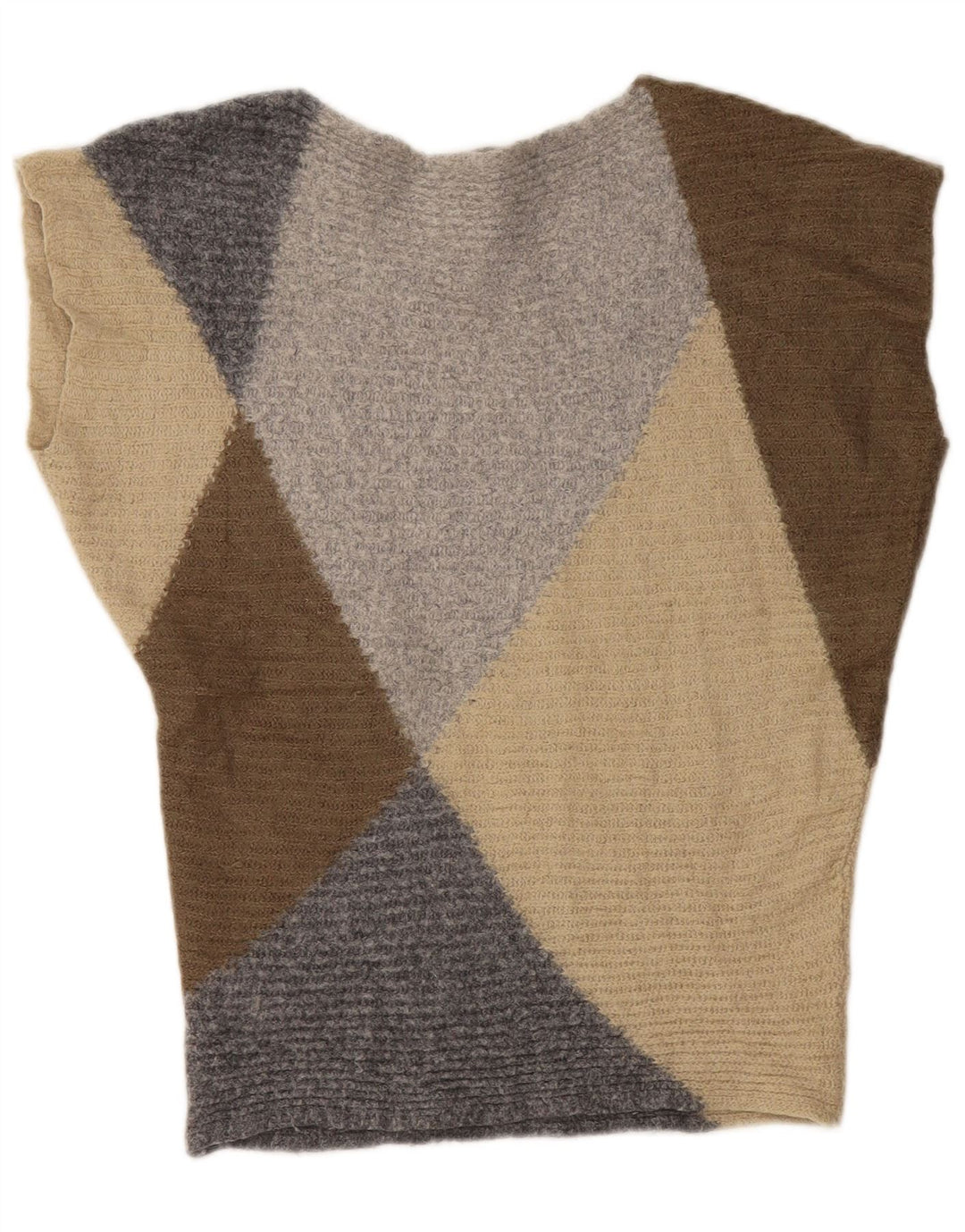 BENETTON Suéter tipo jersey con cuello barco para mujer UK 44 Mediano Multicolor