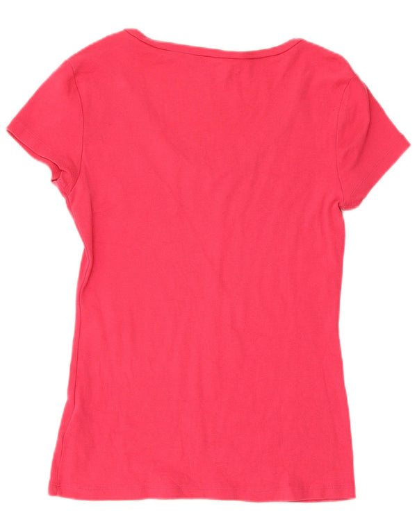 Tommy Hilfiger Camiseta Slim Fit de Manga Corta para Mujer UK 12 Medium Red