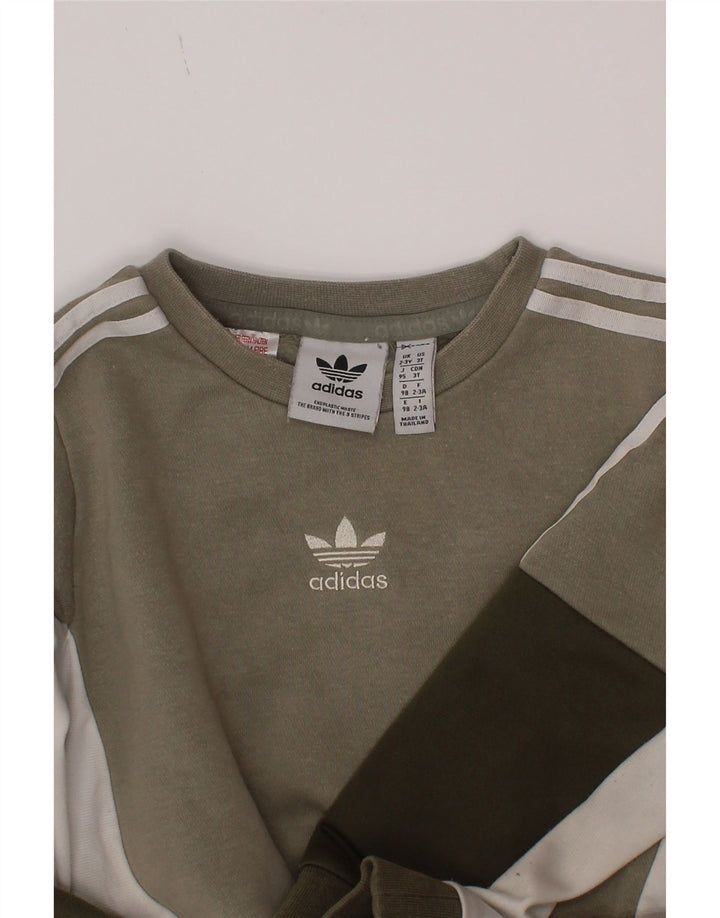 Adidas Sudadera para niño Jumper 2-3 años Gris Colorblock