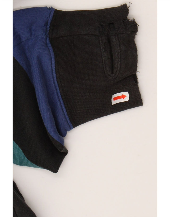 VANS Sudadera con capucha y cremallera para hombre, talla mediana, multicolor a rayas