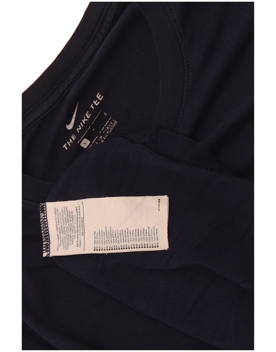 Camiseta Nike Hombre Top Grande Azul Marino Algodón