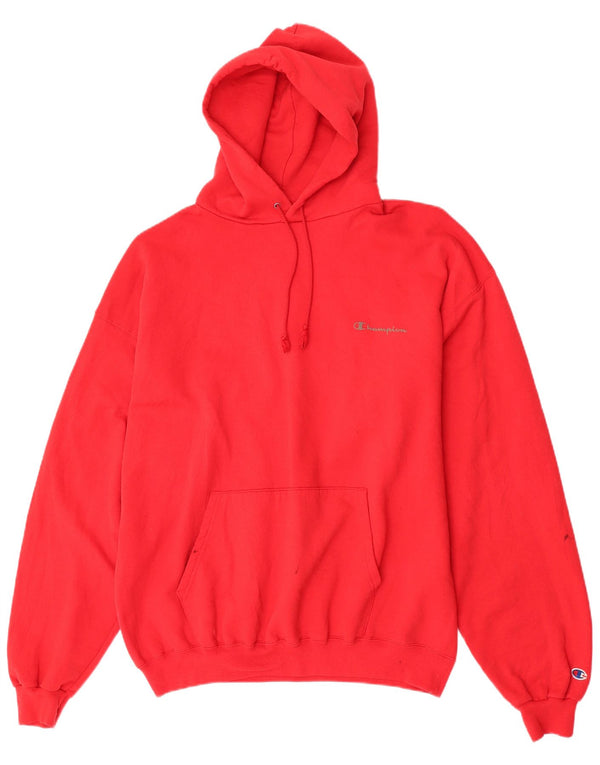 Champion Sudadera con capucha para hombre Jumper XL Algodón rojo