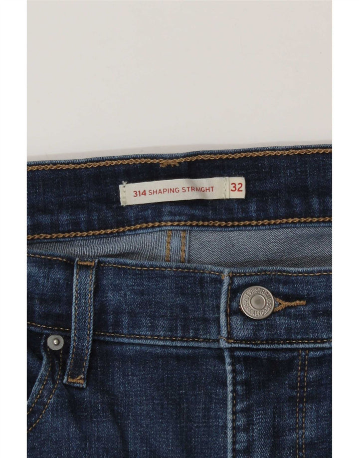 Levi's 314 Shaping Straight Jeans para mujer W32 L30 Azul