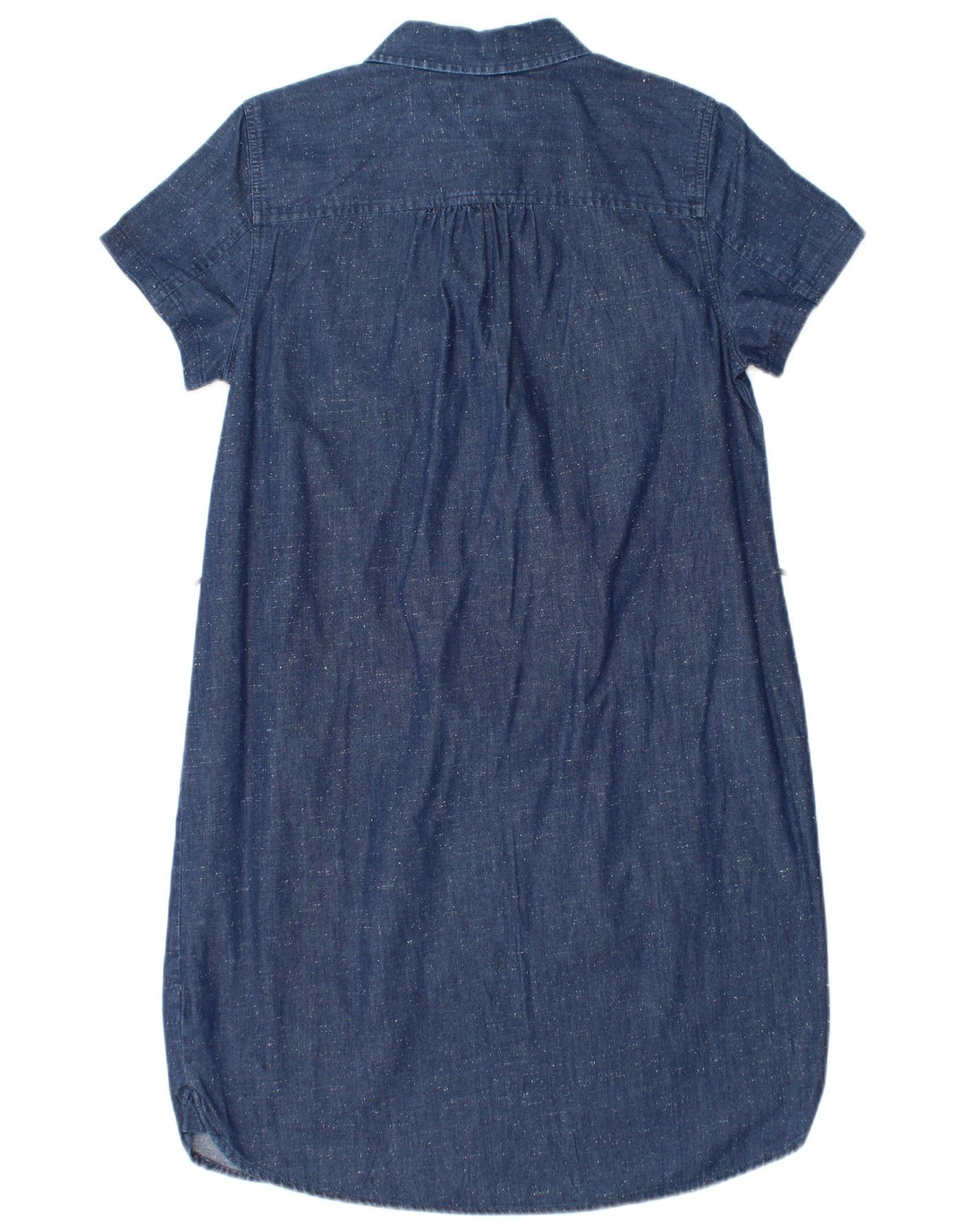 TOMMY HILFIGER Vestido camisero vaquero para mujer UK 44 Algodón moteado azul medio