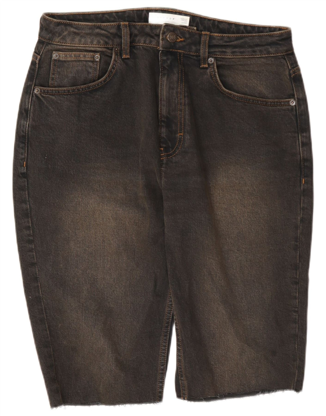 Shorts Vaqueros Mujer Topshop W30 Medium Negro Algodón