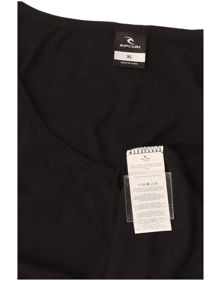 Rip Curl Hombre Chaleco Top XL Algodón Negro