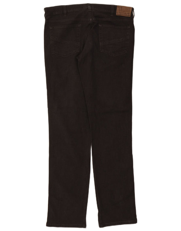 Burberry Pantalones casuales delgados para hombre W36 L35 Algodón negro