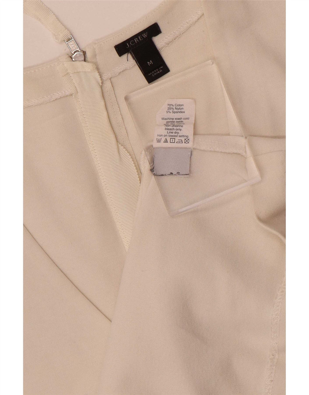 J. Crew Blusa sin mangas para mujer UK 40 Algodón blanco mediano