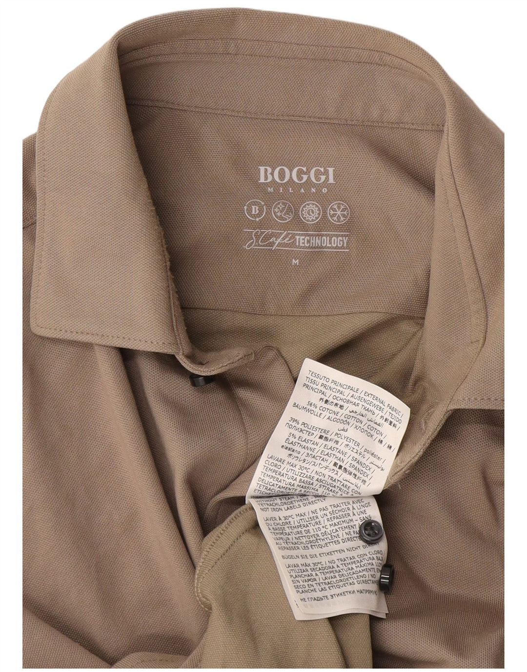 Camisa Hombre Boggi Algodón Gris Medio