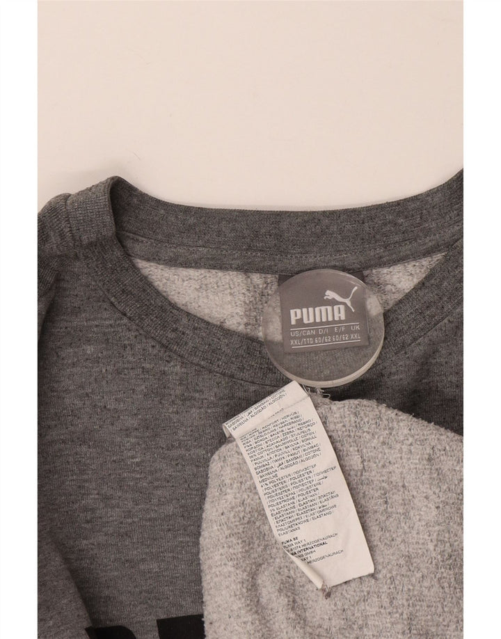 PUMA Sudadera gráfica para hombre Jumper 2XL Algodón gris