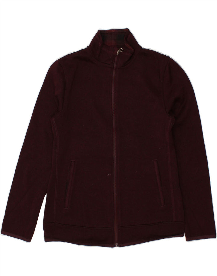 EDDIE BAUER Womens Tracksuit Top Jacket UK 6 XS Burgundy Polyester Vintage Eddie Bauer and Second-Hand Eddie Bauer from Messina Hembry 