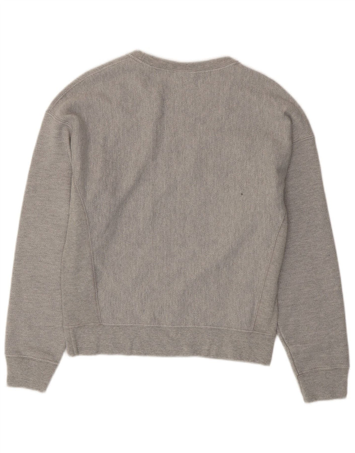 CHAMPION Sudadera gráfica para mujer Jumper UK 14 Algodón gris medio