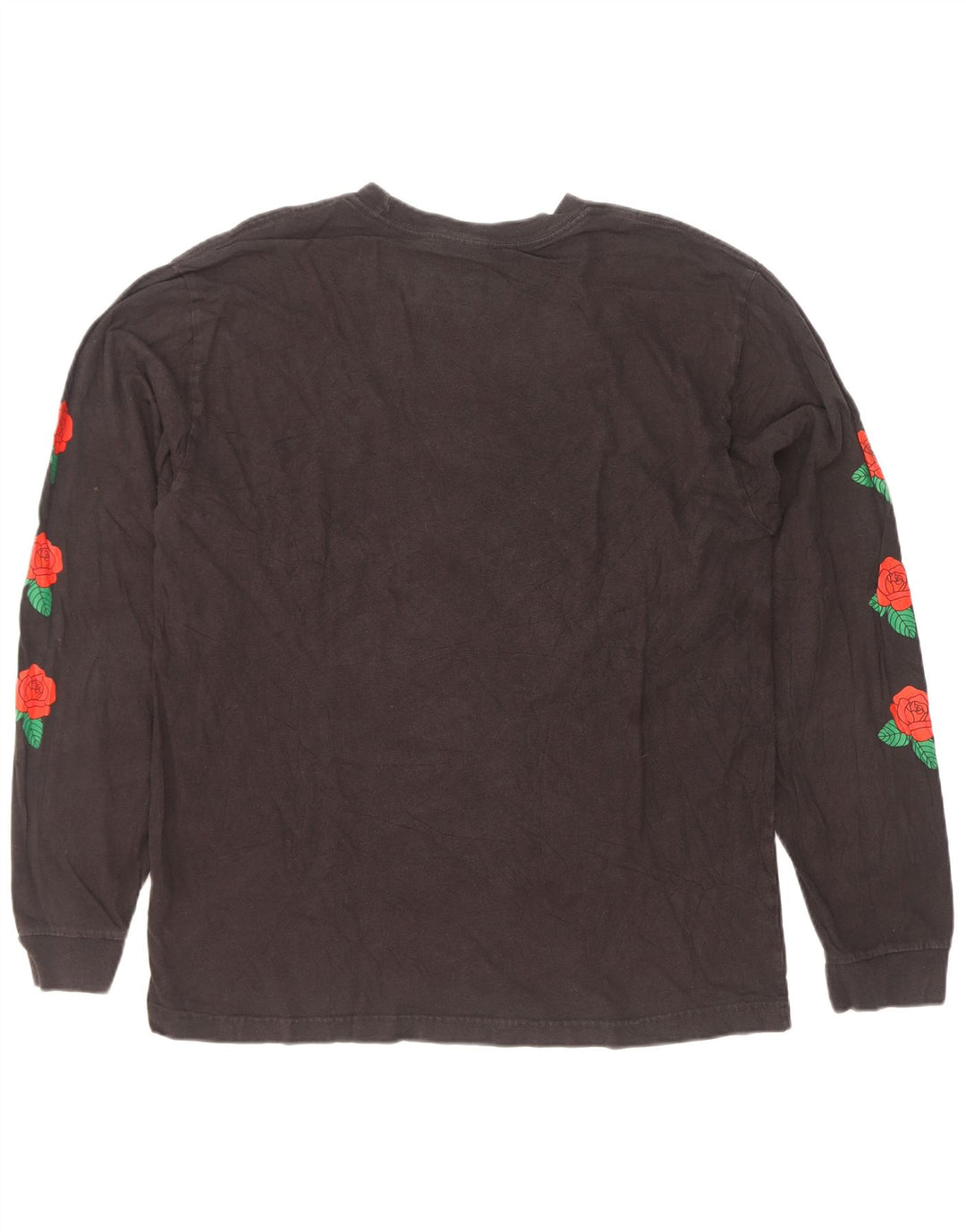 Adidas Mens Graphic Top Manga Larga Grande Algodón Negro
