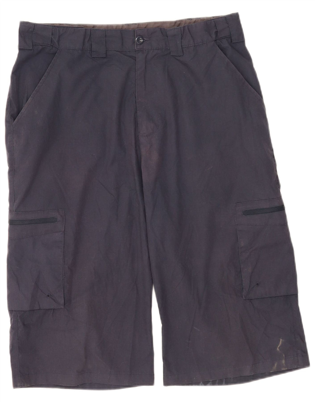 Bermudas tipo cargo para hombre de Mountain Warehouse W32 Poliéster azul marino mediano