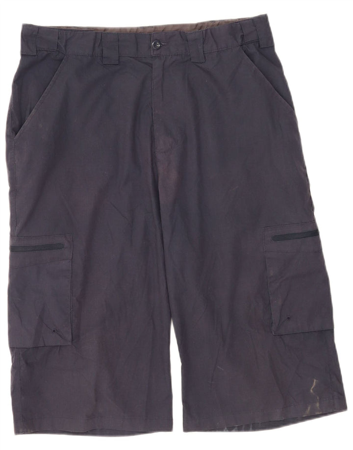 Bermudas tipo cargo para hombre de Mountain Warehouse W32 Poliéster azul marino mediano