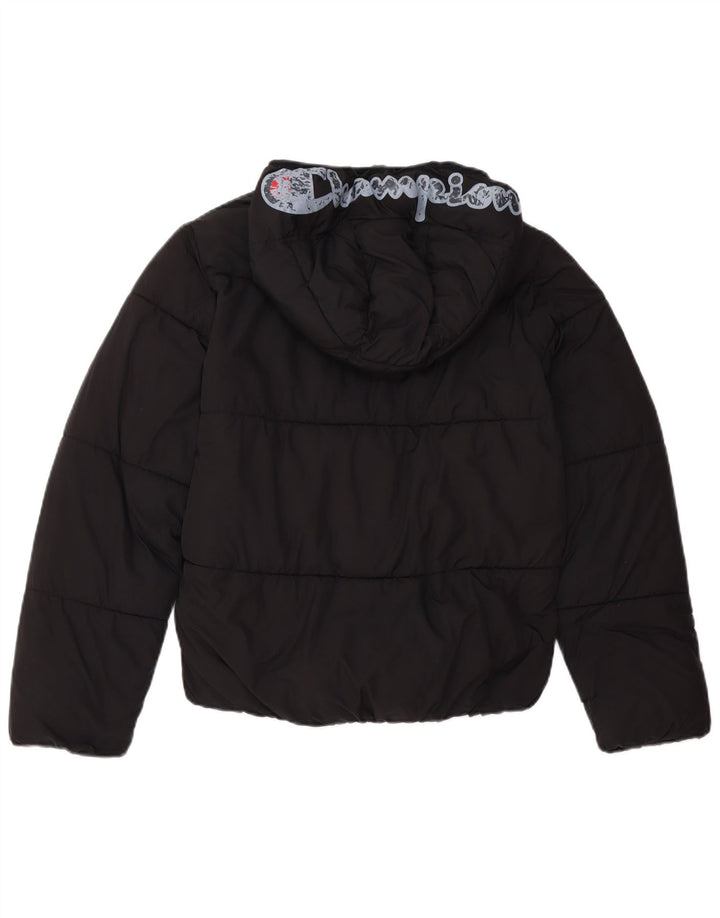 CHAMPION Chaqueta acolchada con capucha para niños 15-16 años 2XL Negro