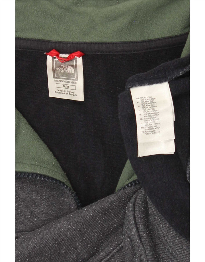 Sudadera The North Face Hombre Con Cremallera Y Cuello Jersey De Algodón Gris Medio