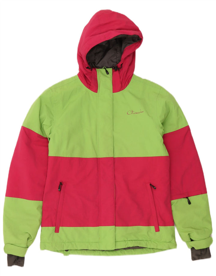 Chiemsee - Chaqueta de esquí con capucha para mujer, talla S, color verde, poliamida