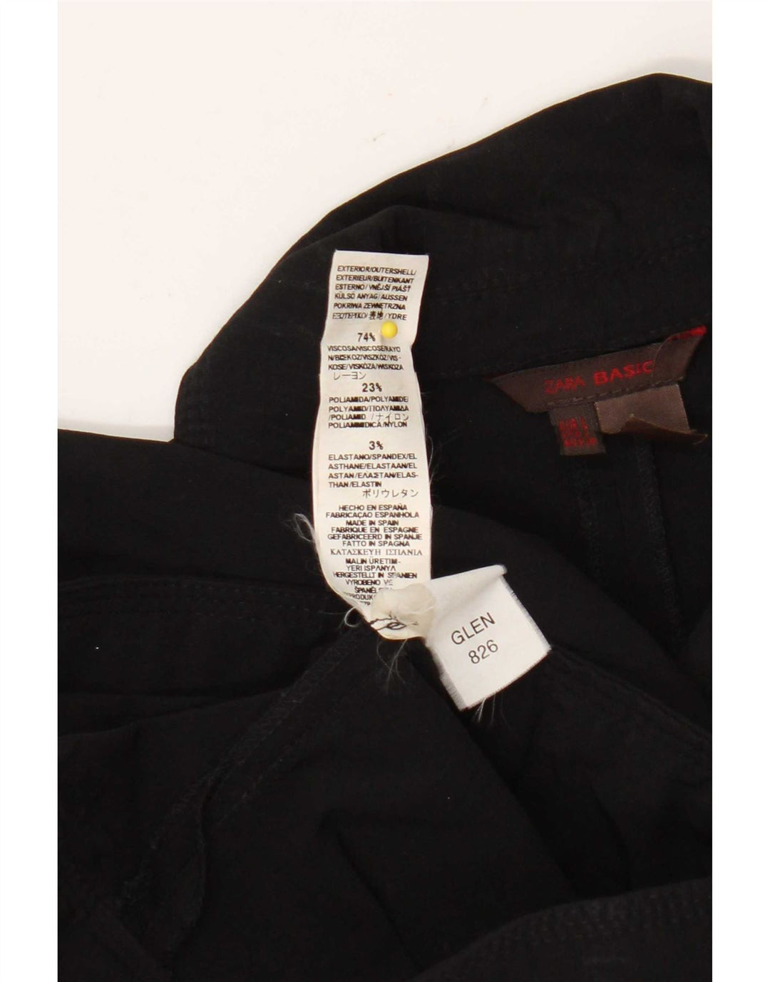 Zara Chaqueta Bomber para Mujer UK 44 Grande Viscosa Negra