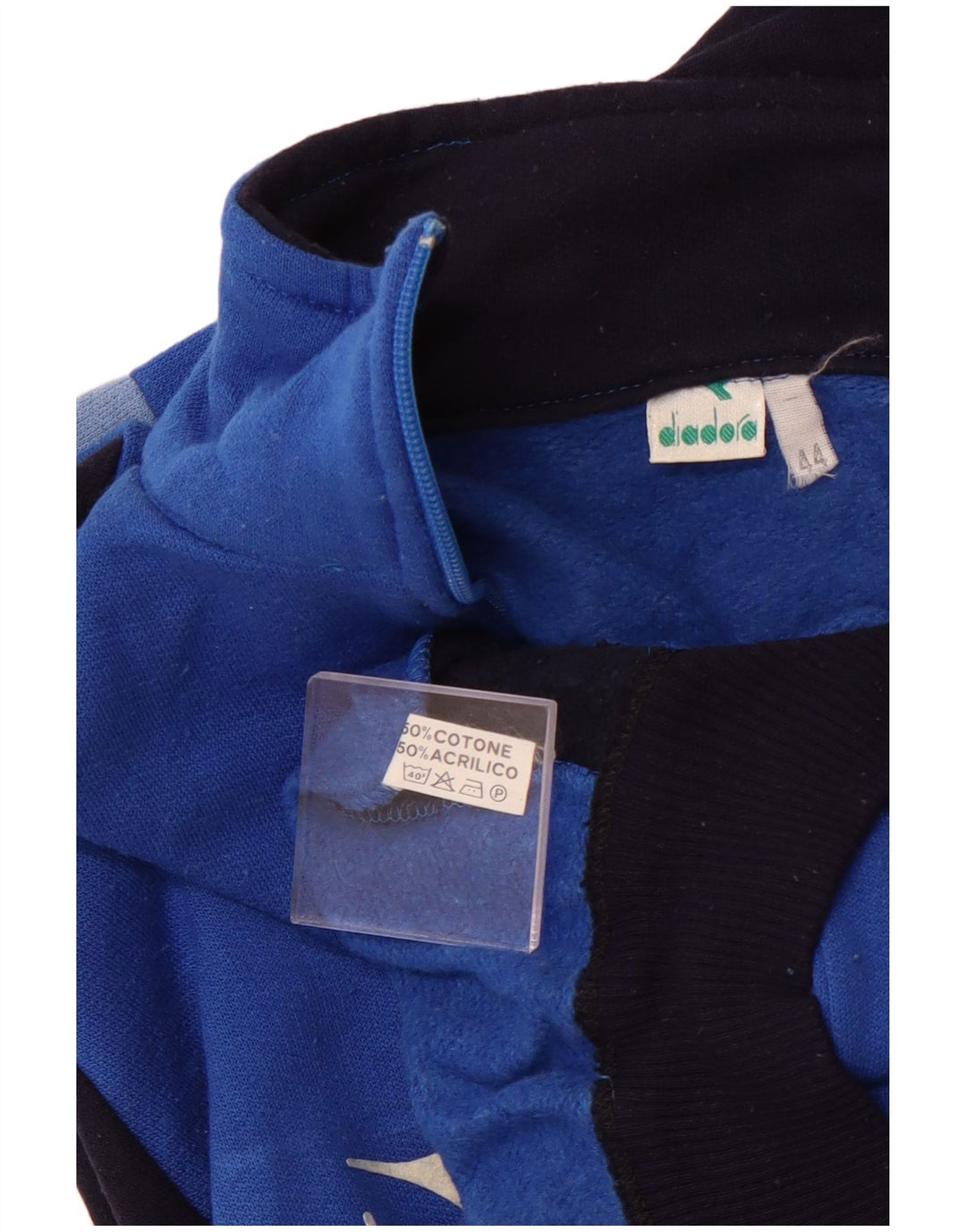 DIADORA Chaqueta de chándal Italia para mujer IT 44 Large Blue Colourblock