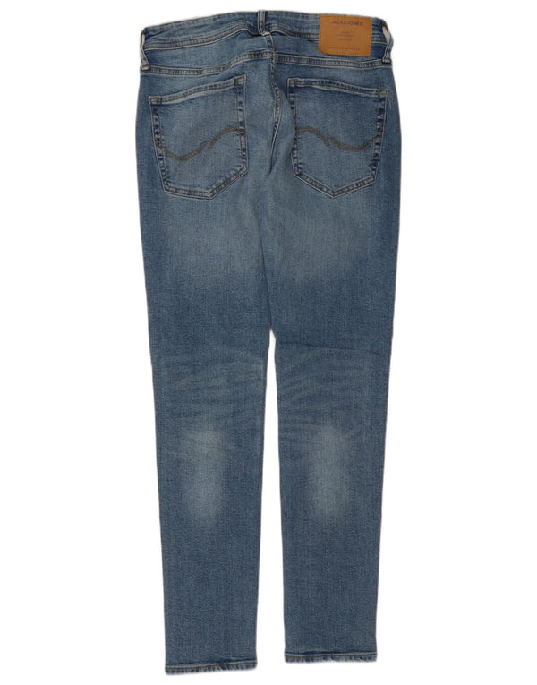 Jack & Jones Mens Liam Skinny Jeans W32 L30 Algodón Azul