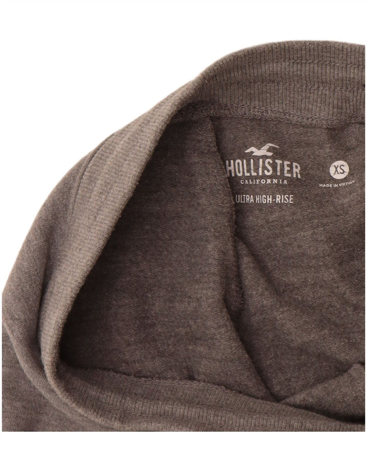 HOLLISTER Pantalones de chándal gráficos para mujer Joggers UK 4 XS Gris Algodón